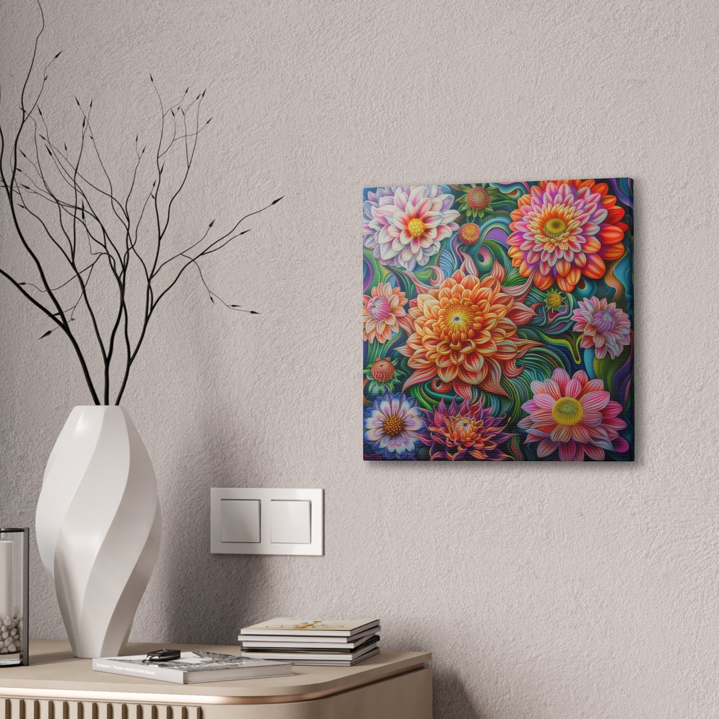 Flowers - Canvas Stretched, 0.75"