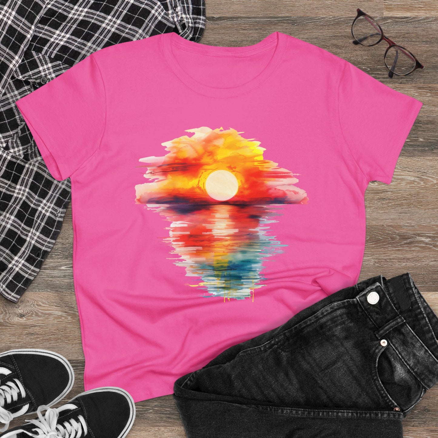 Sunrise - Women's Midweight Cotton Tee