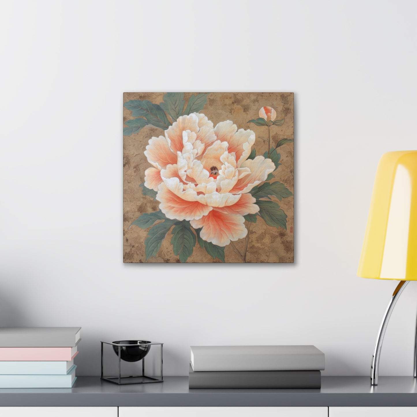 Peony - Canvas Stretched, 0.75"