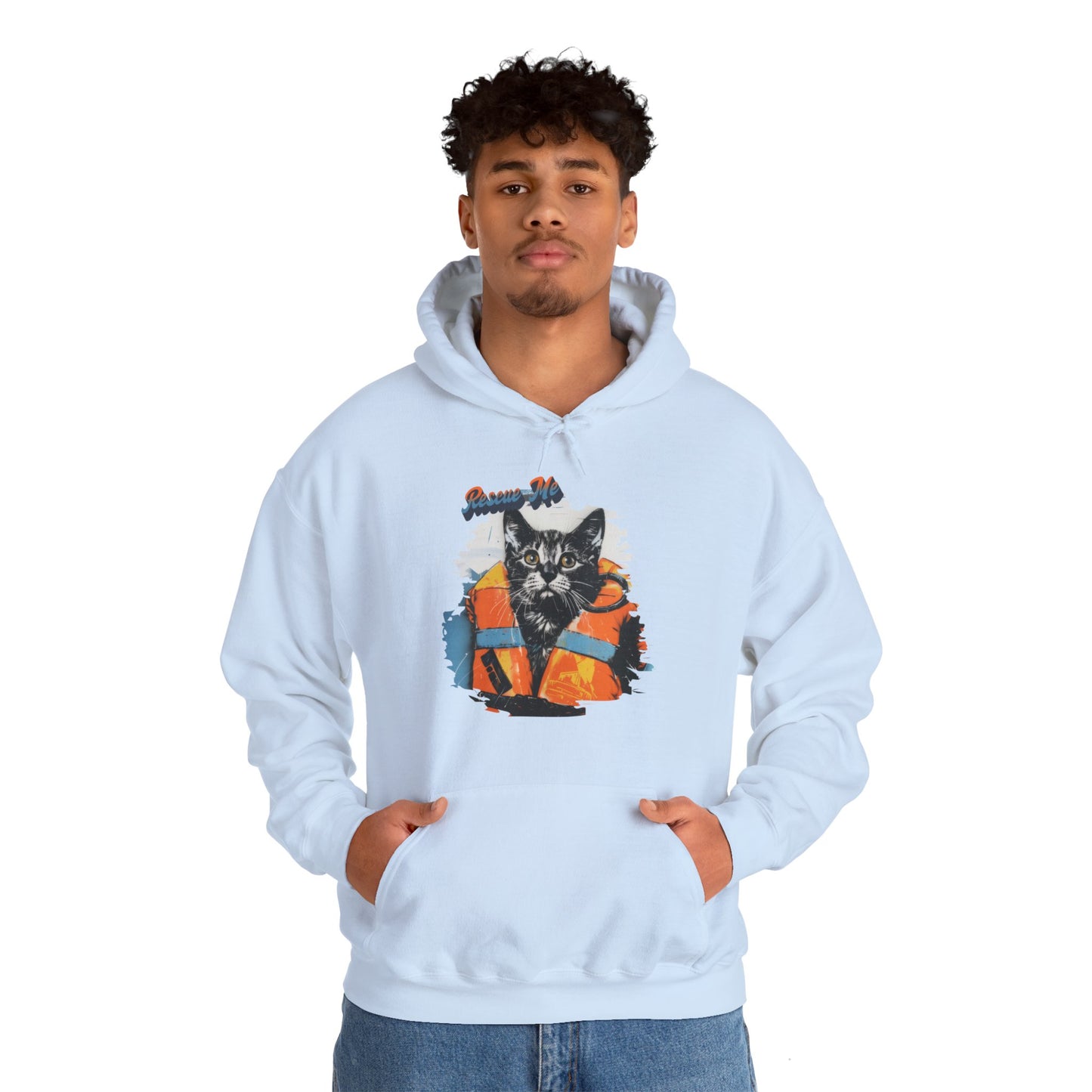 Rescue Cat - Unisex Heavy Blend™ Hooded Sweatshirt