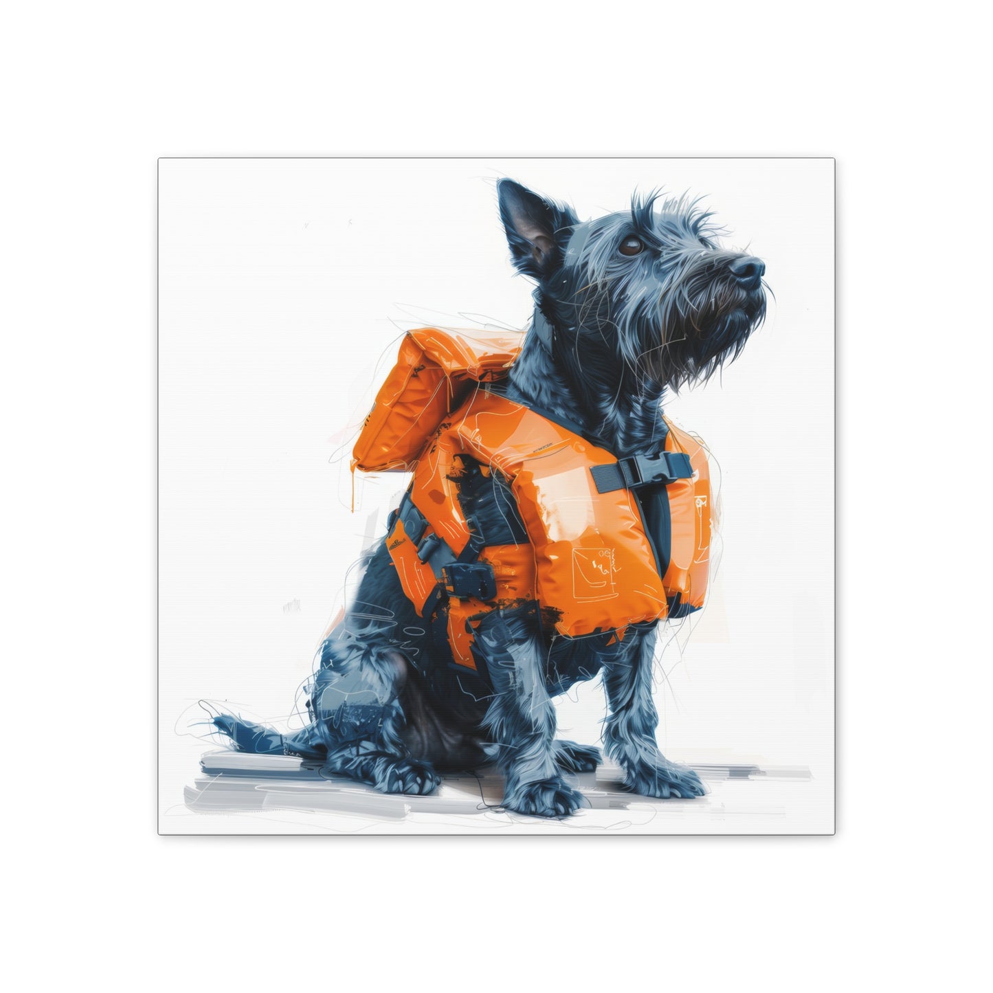 Water Dog - Canvas Stretched, 0.75"