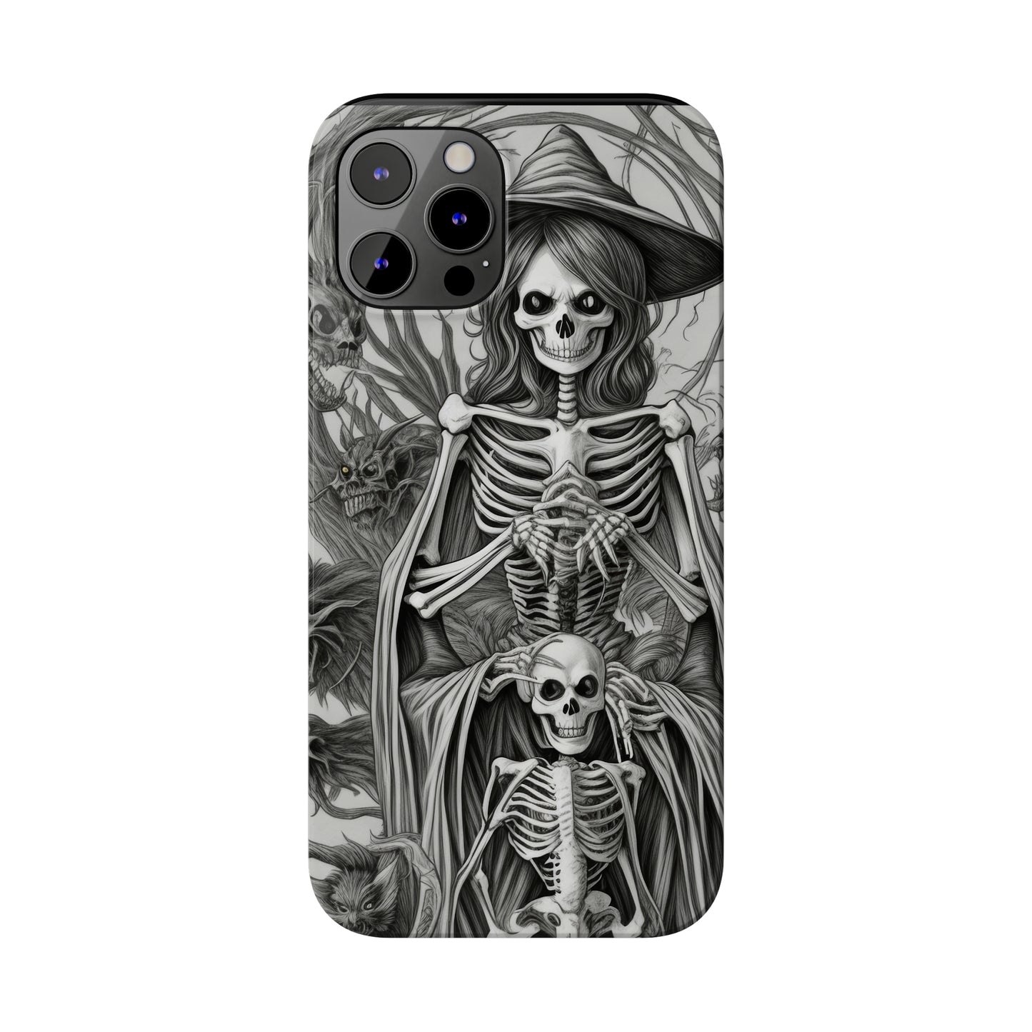 Skeleton Witch - Phone Case