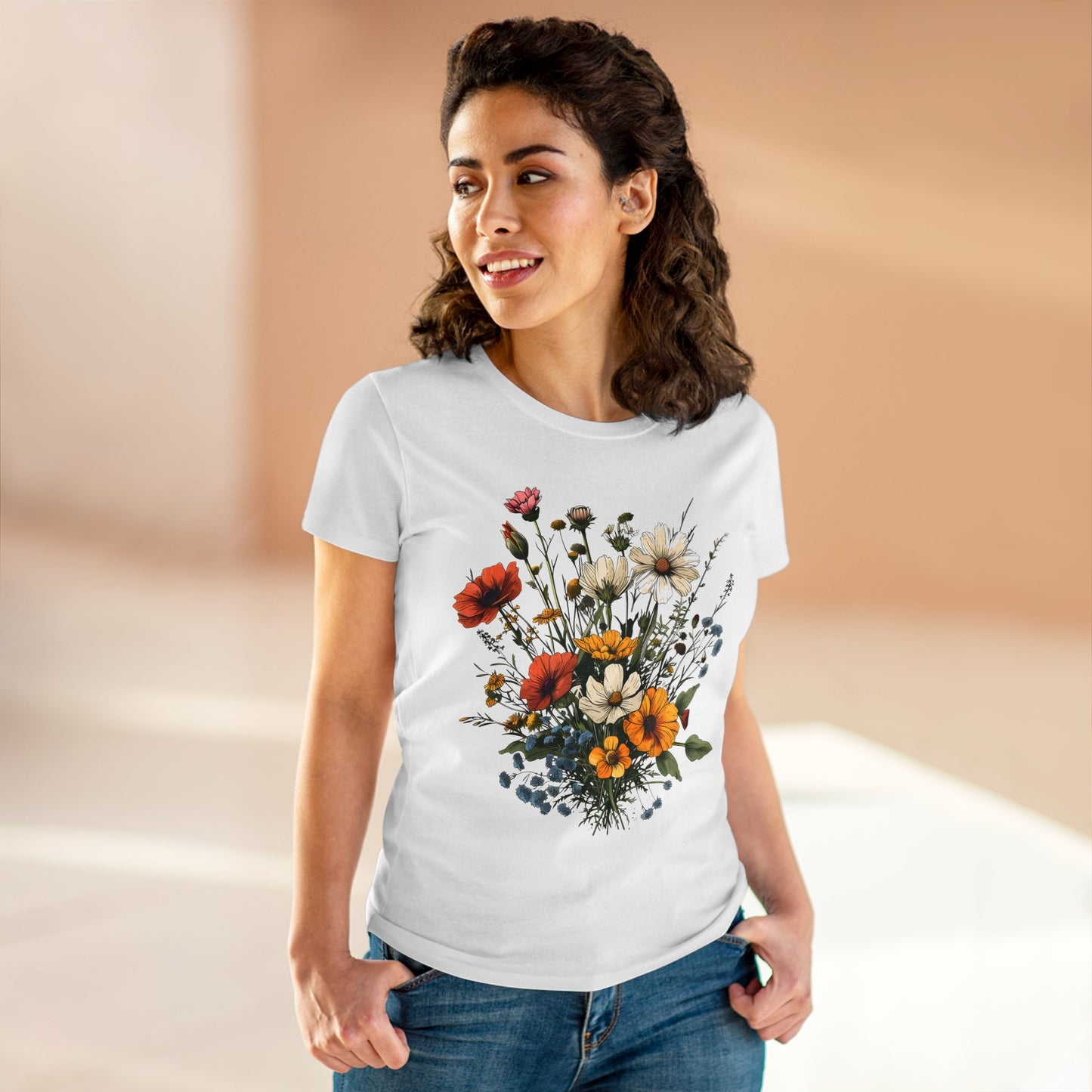 Wildflowers - Women's Midweight Cotton Tee