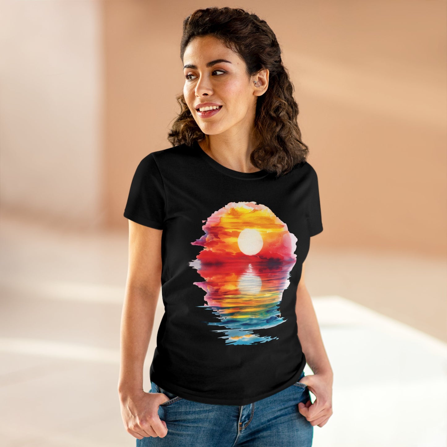 Sunrise - Women's Midweight Cotton Tee