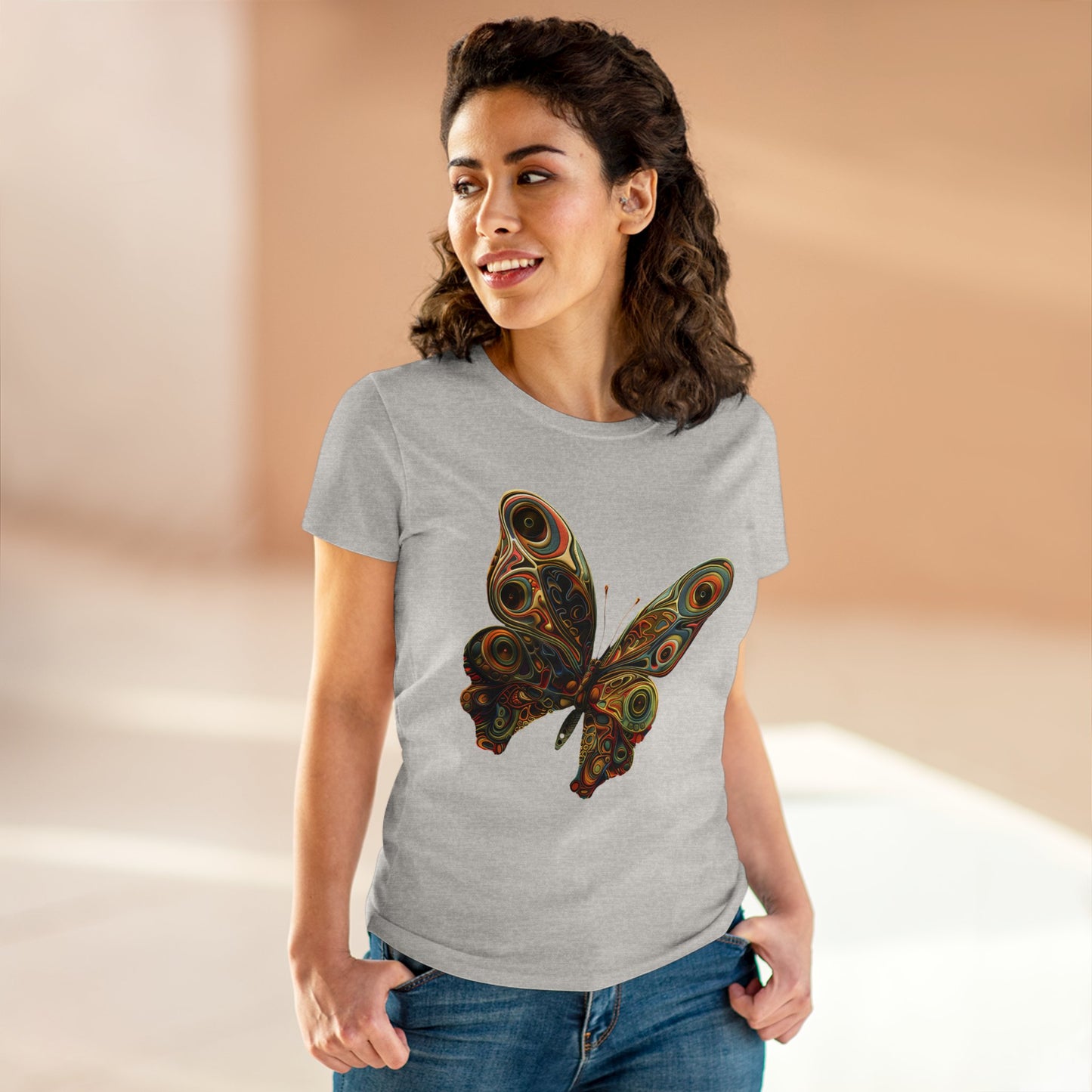 Butterfly - Women's Midweight Cotton Tee