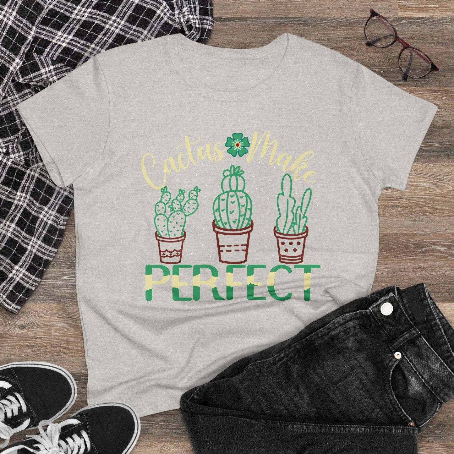 Cactus Makes Perfect - Gardening - Women's Midweight Cotton Tee