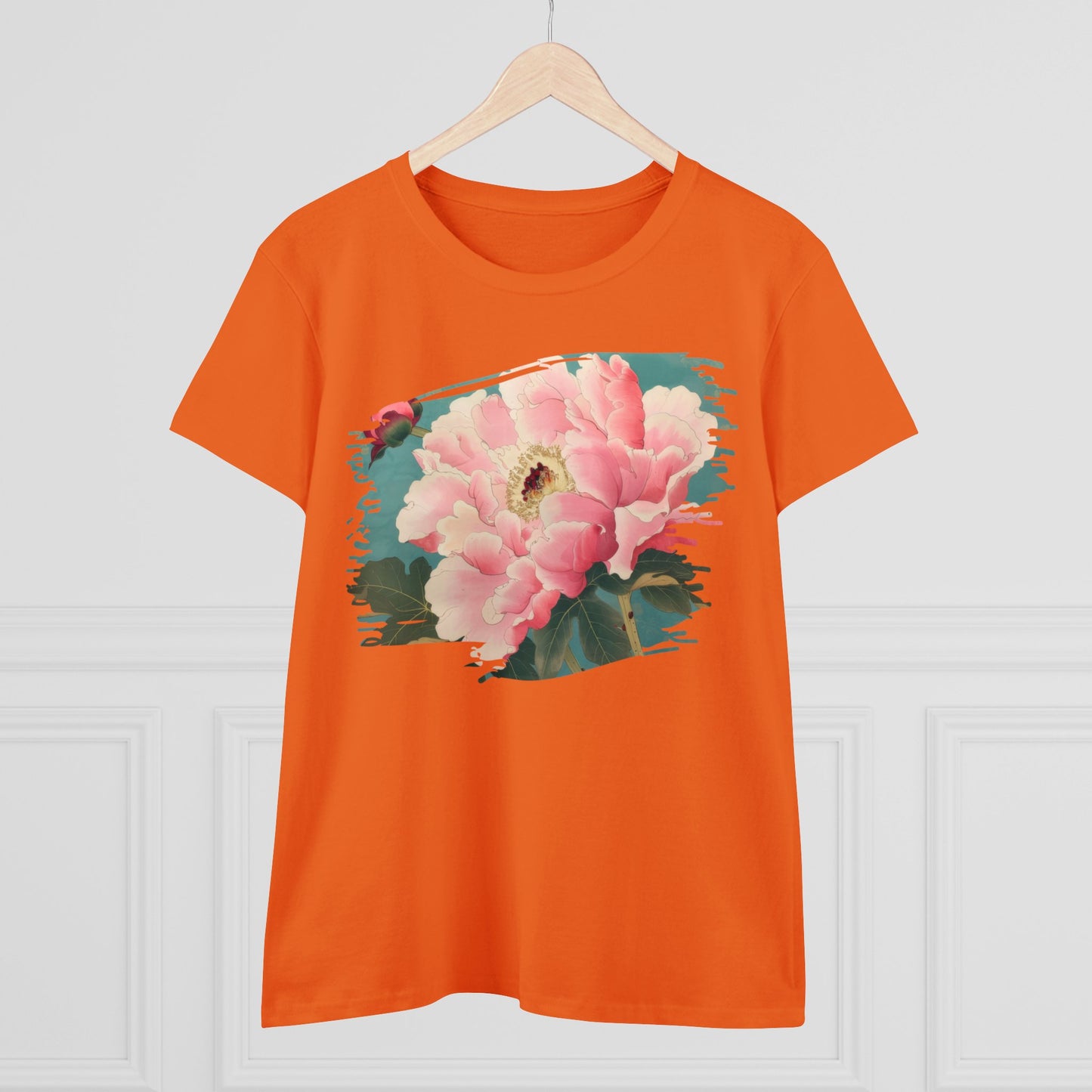 Peony - Flower - Women's Midweight Cotton Tee