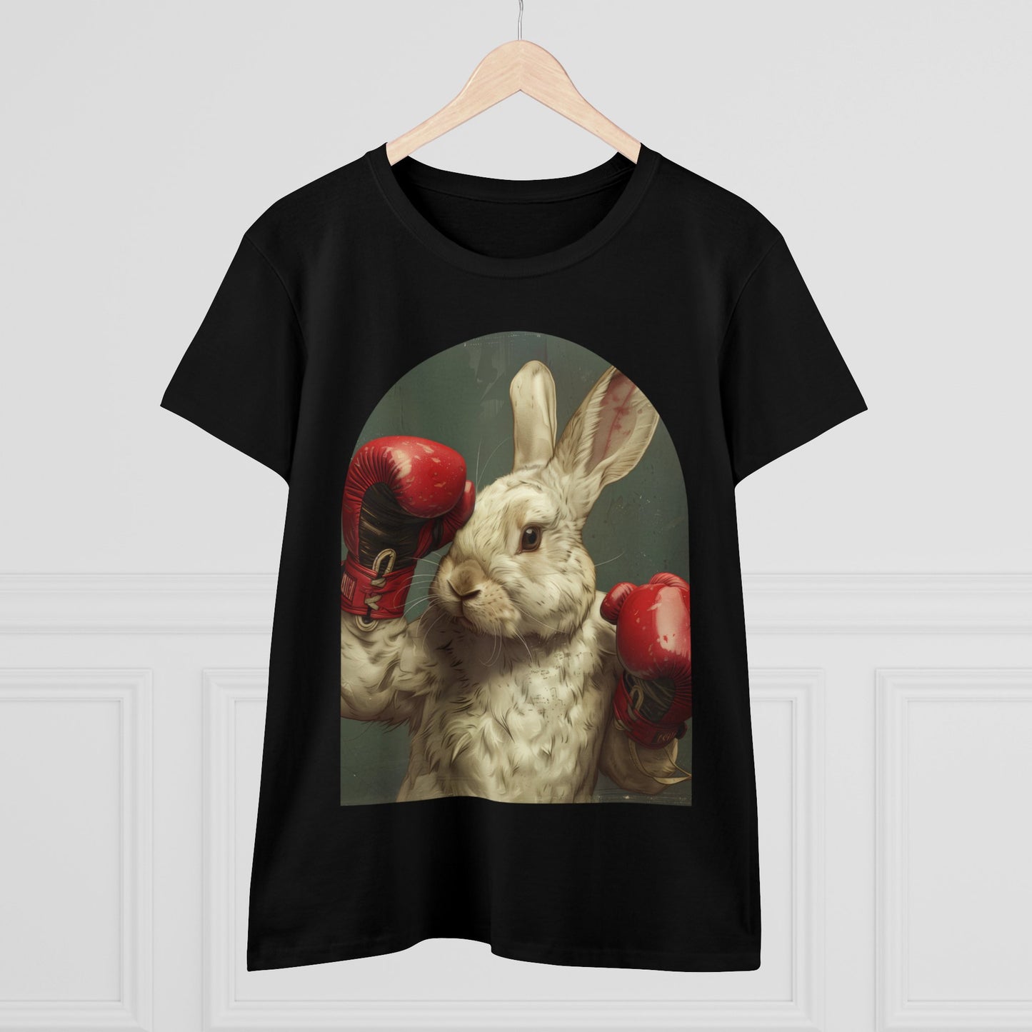 Boxing Rabbit - Women's Midweight Cotton Tee