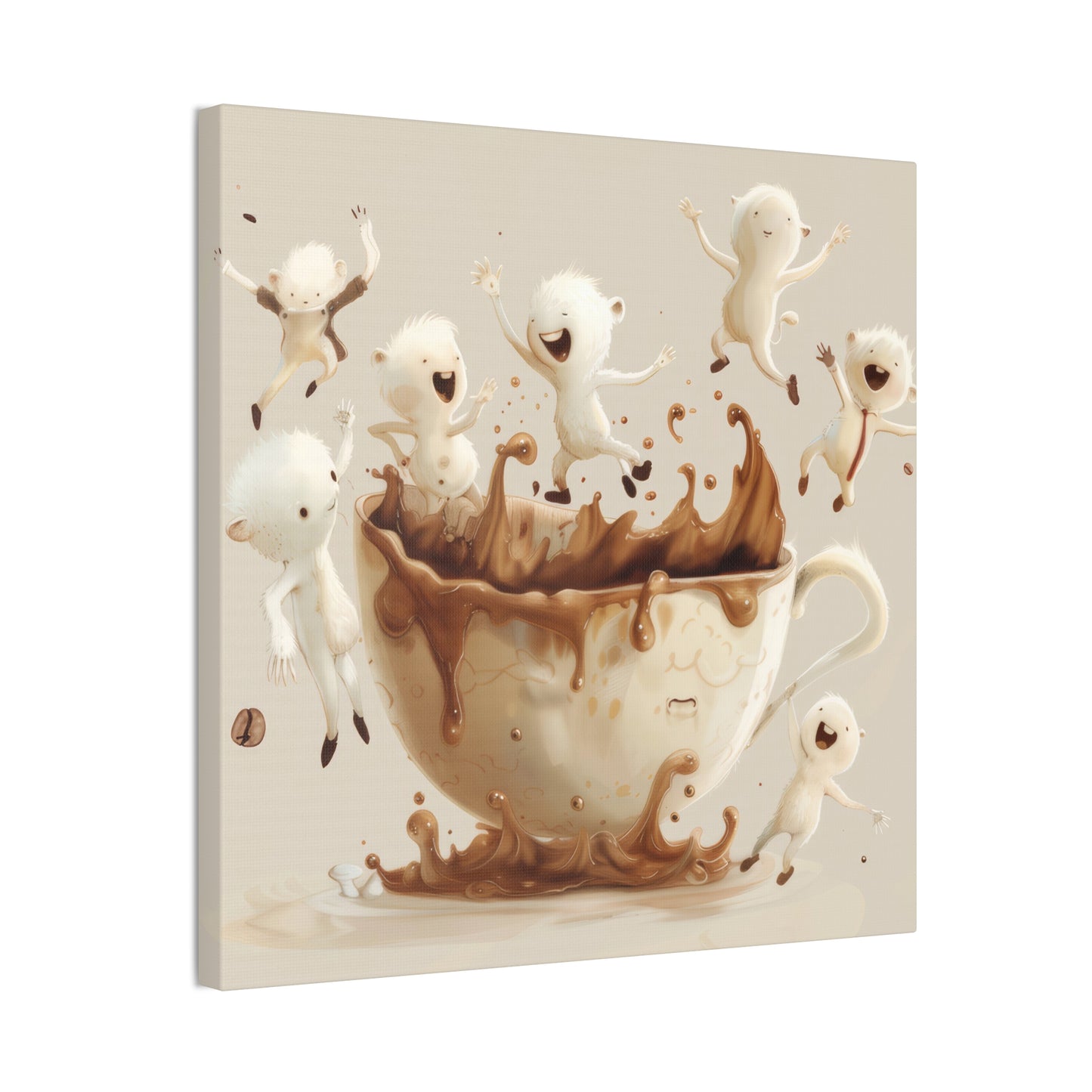 Coffee Monsters - Canvas Stretched, 0.75"