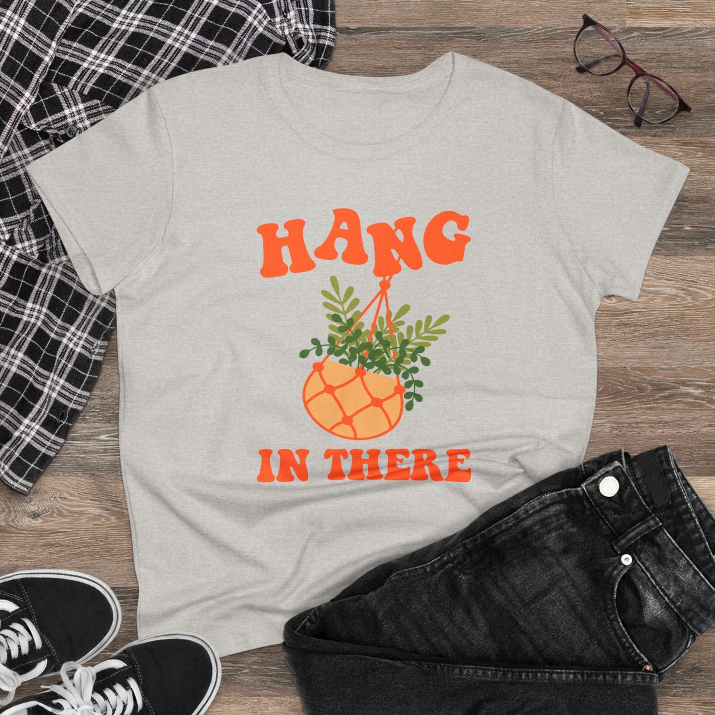 Hang In There - Gardening - Women's Midweight Cotton Tee