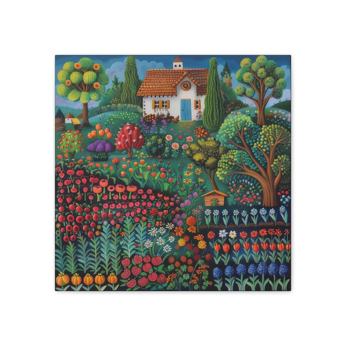 Cottage Gardens - Canvas Stretched, 0.75"