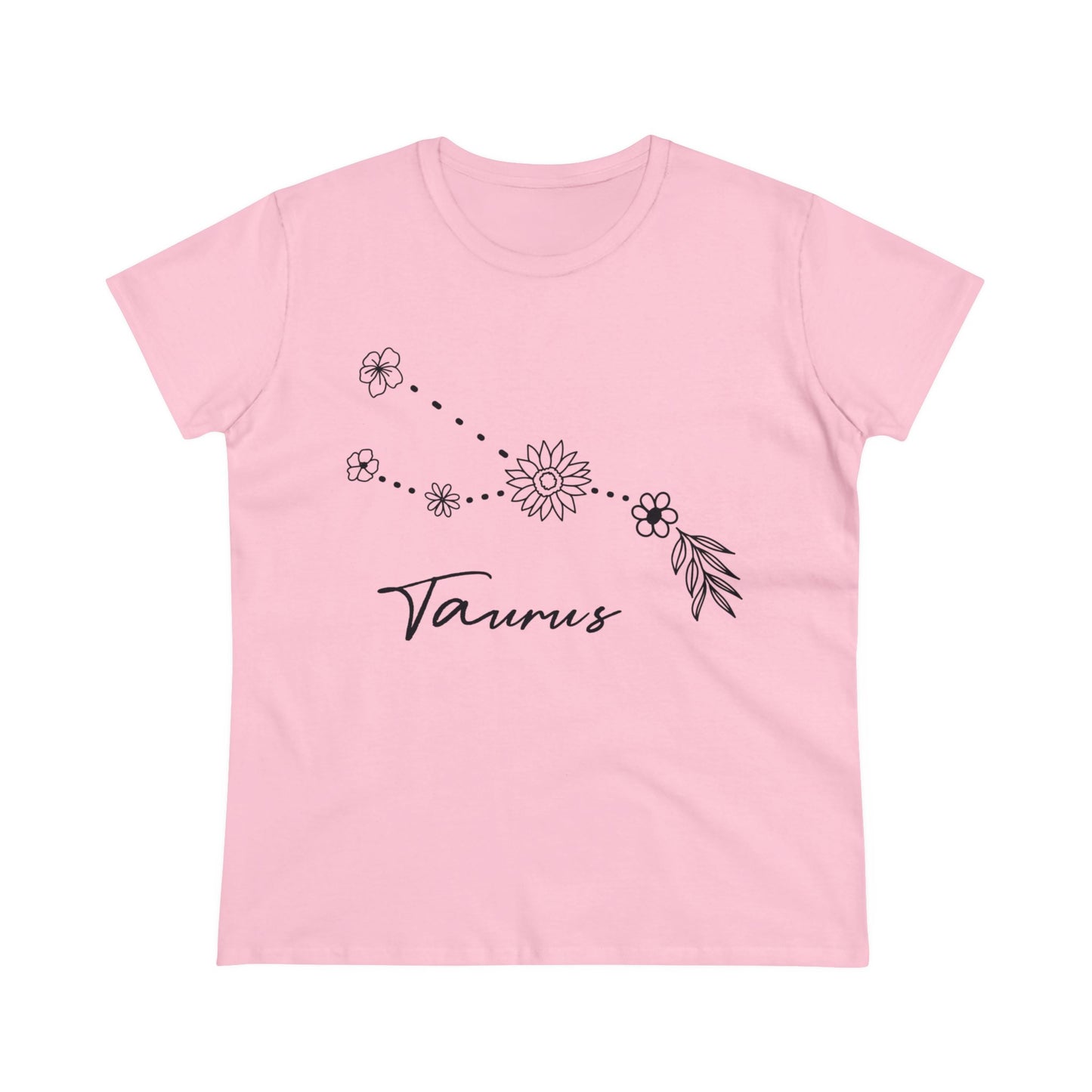 Flower Constellation - Taurus - Astrology - Women's Midweight Cotton Tee