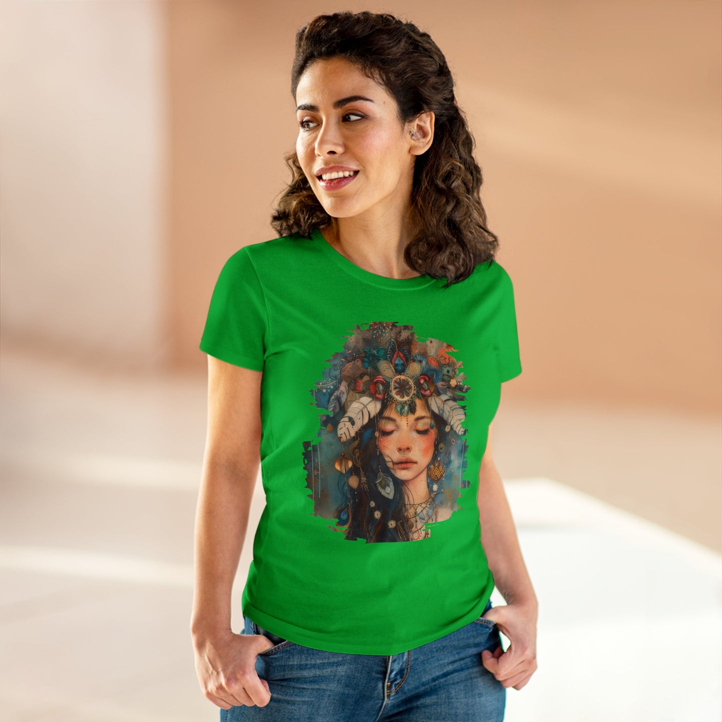 EW - Flowers - Women's Midweight Cotton Tee