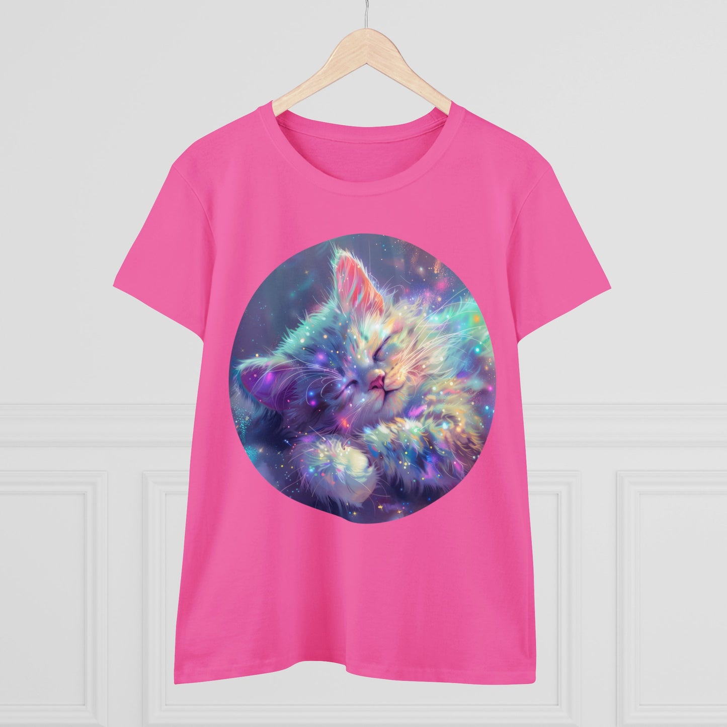 Sparkle Kitty - Women's Midweight Cotton Tee