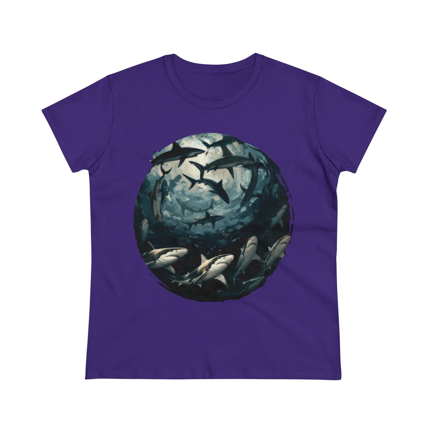 Sharks - Women's Midweight Cotton Tee