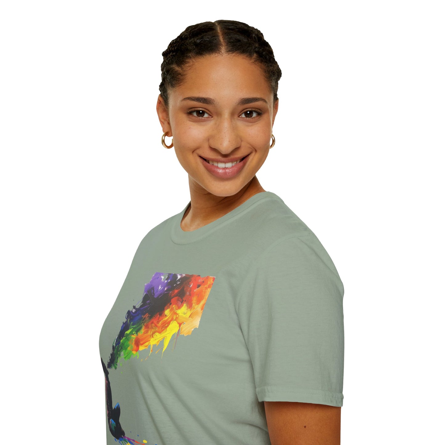 Rainbow Breath - Unisex Softstyle T-Shirt