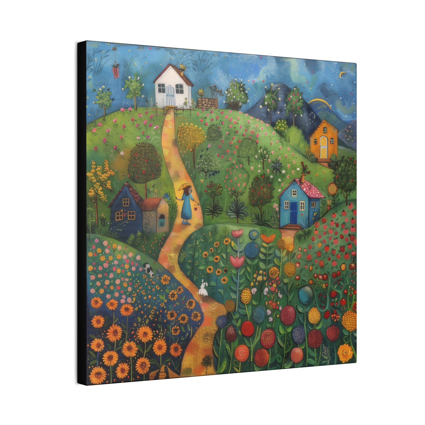 Cottage Gardens - Canvas Stretched, 0.75"