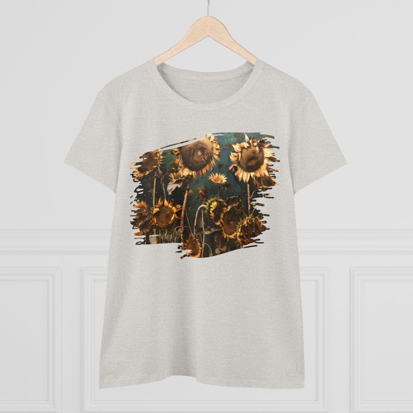 Sunflowers Wilting - Women's Midweight Cotton Tee