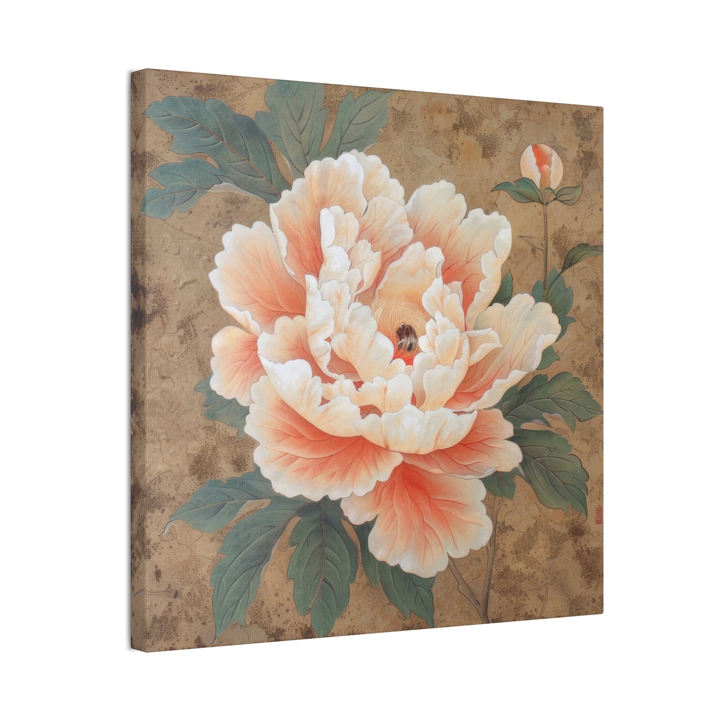 Peony - Canvas Stretched, 0.75"