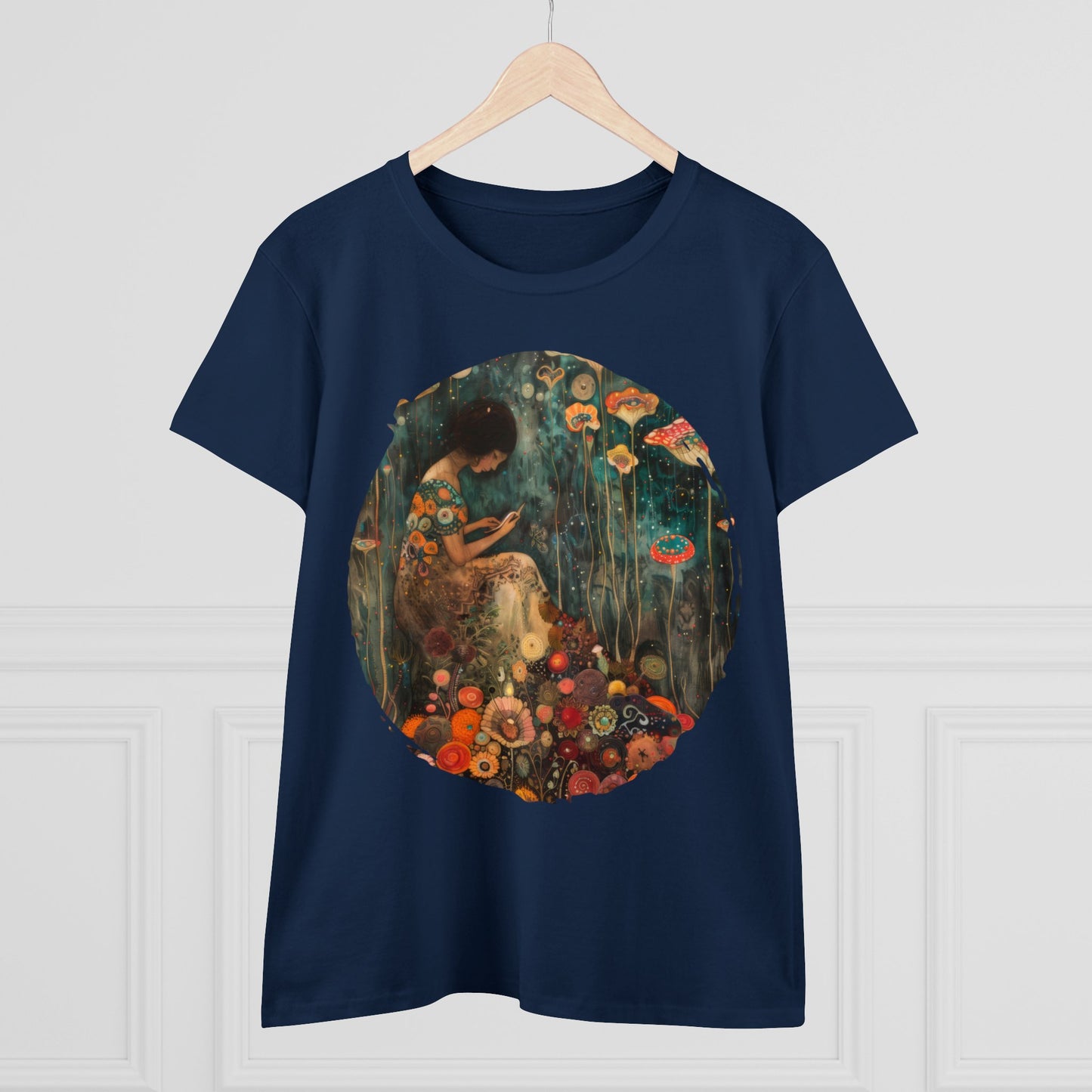 Mushroom Girl - Women's Midweight Cotton Tee