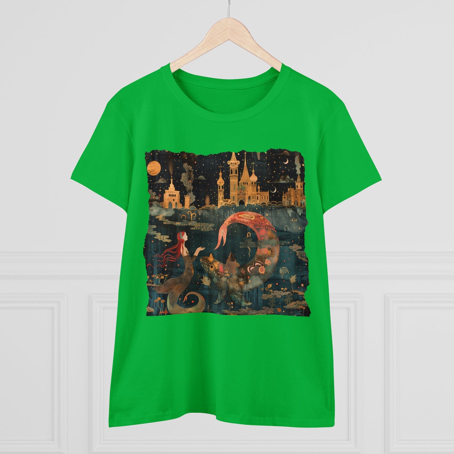 Mermaid - Fantasy - Women's Midweight Cotton Tee