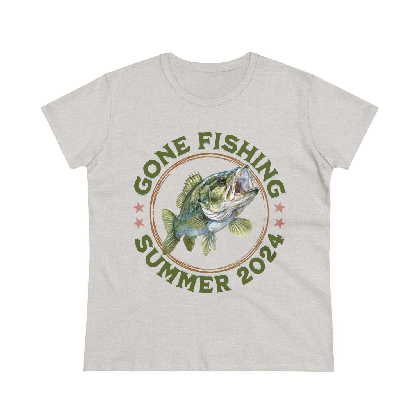 Gone Fishing - Women's Midweight Cotton Tee