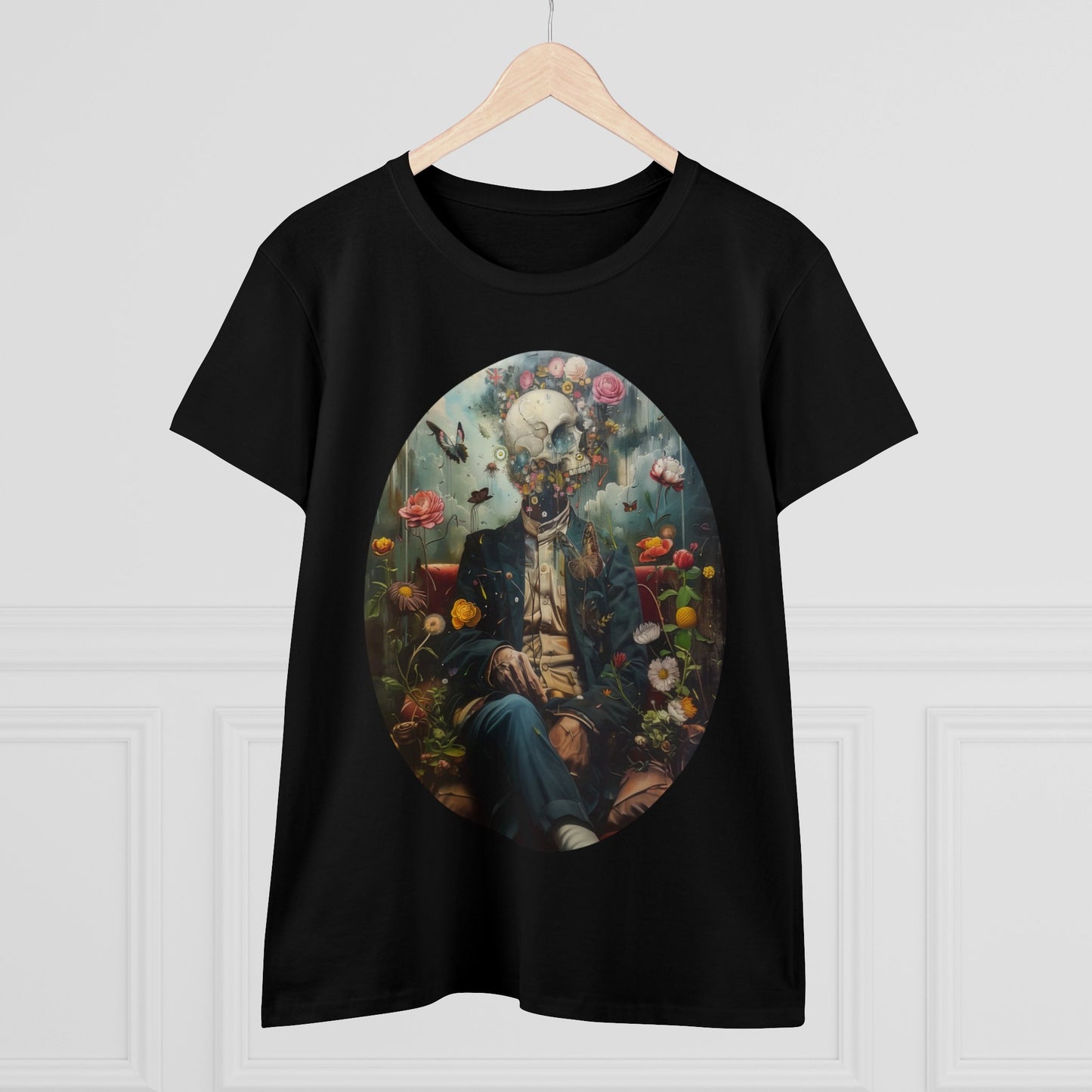 Flowers on My Mind - Women's Midweight Cotton Tee