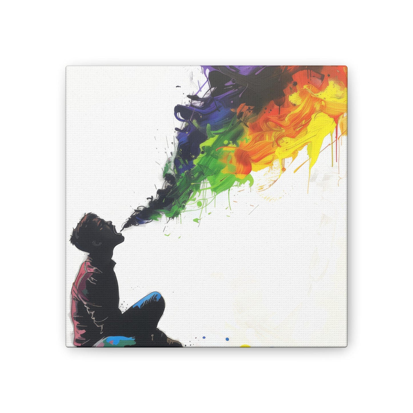 Rainbow Breath - Canvas Stretched, 0.75"