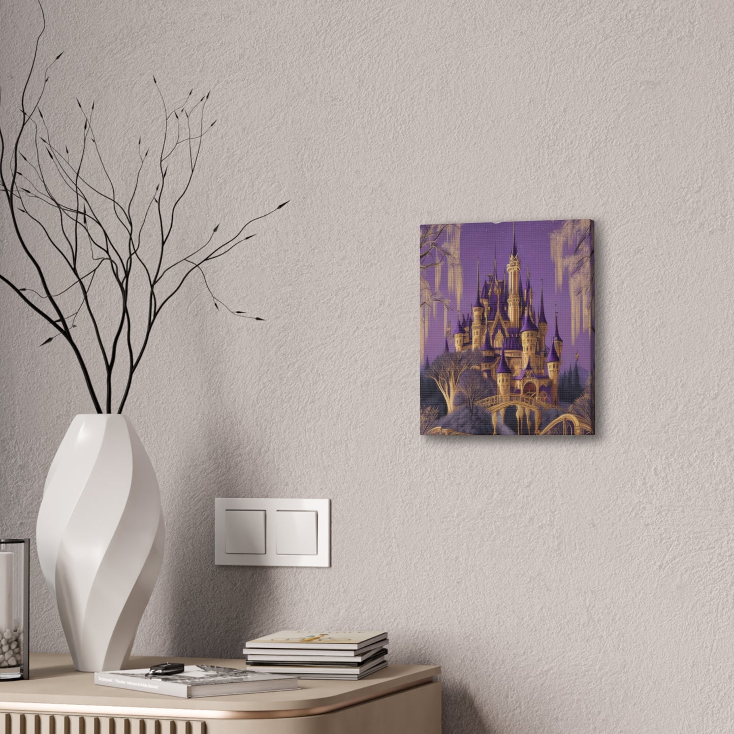 Purple Castle - Canvas Stretched, 0.75"