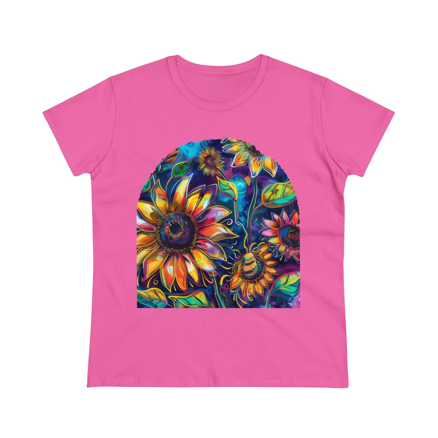 Sunflowers - Women's Midweight Cotton Tee