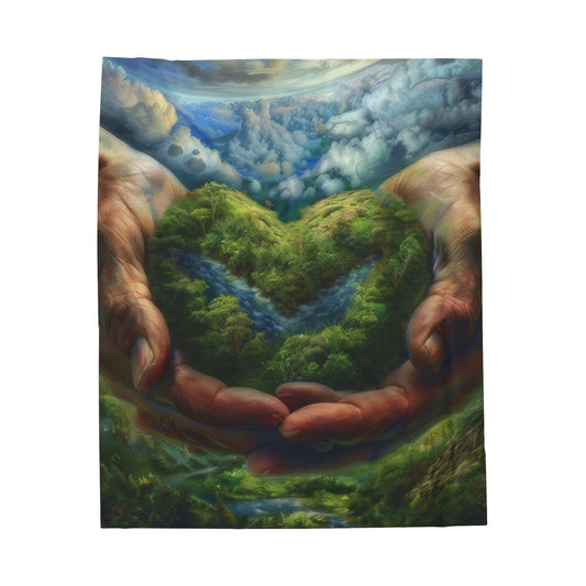 Love of Nature - Velveteen Plush Blanket