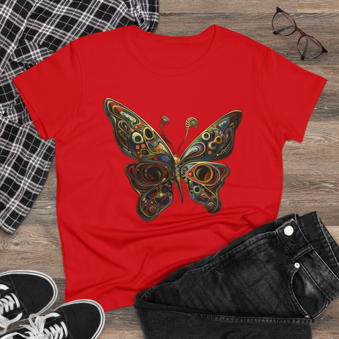 Butterfly - Women's Midweight Cotton Tee