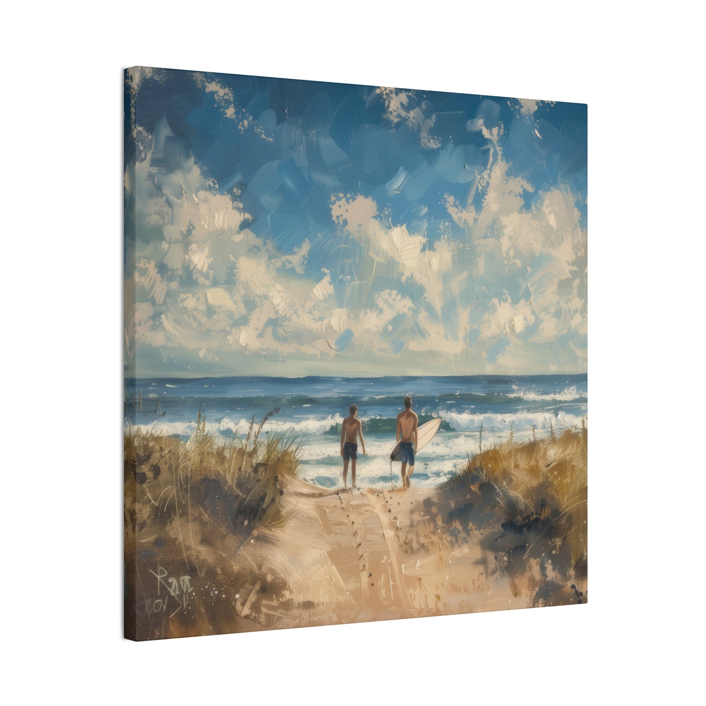 Surf Morning - Canvas Stretched, 0.75"