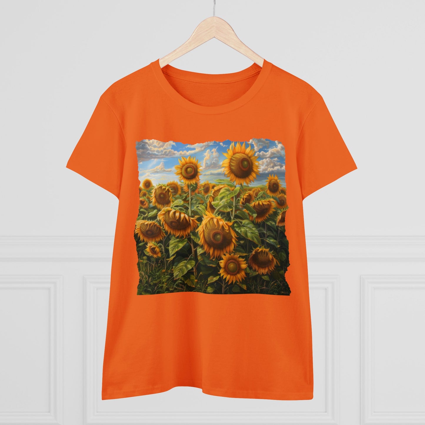 Sunflowers - Women's Midweight Cotton Tee