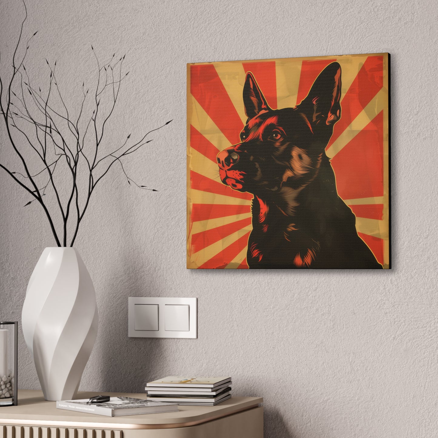 Comrade Canine - Canvas Stretched, 0.75"