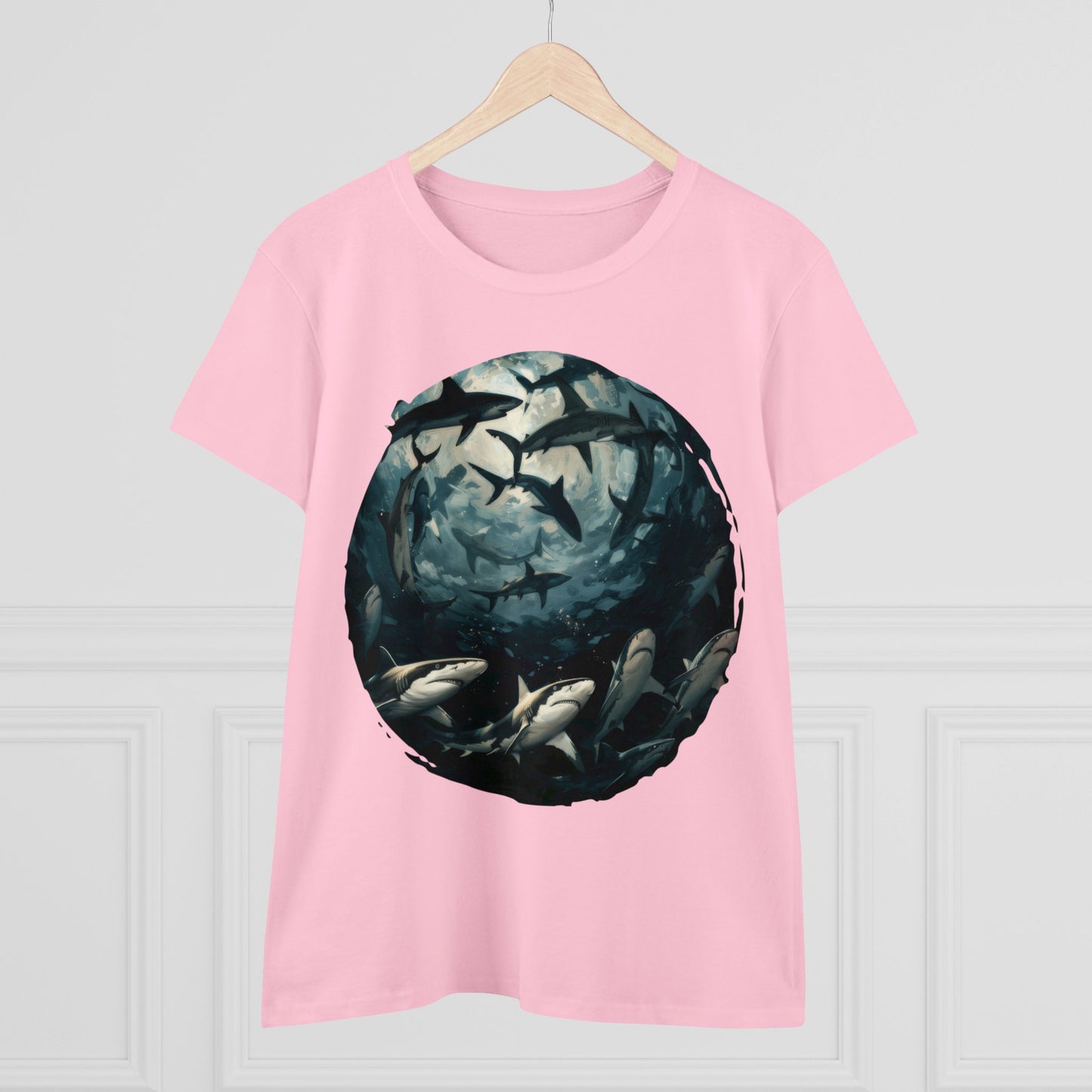 Sharks - Women's Midweight Cotton Tee