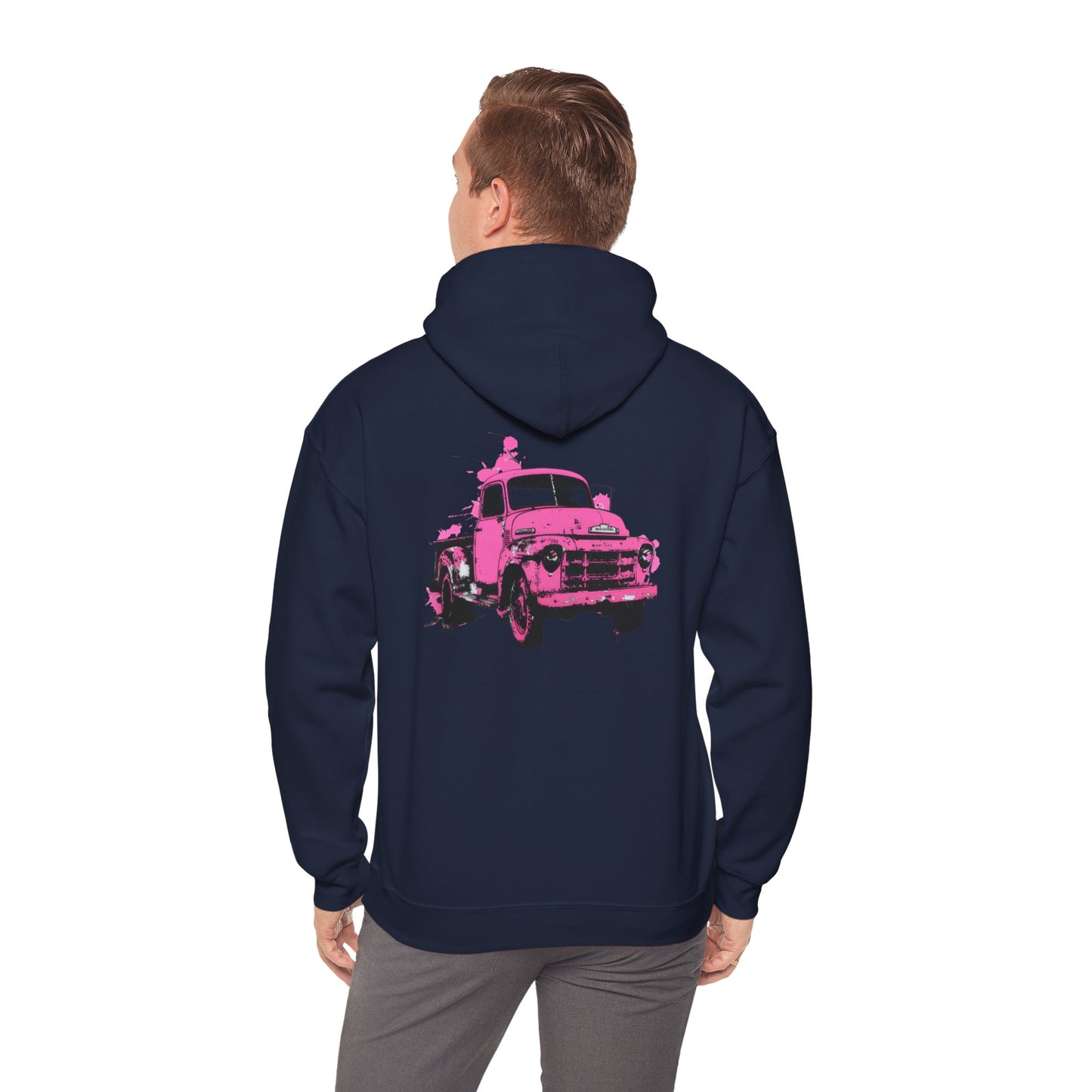 Pink Truck - Unisex Heavy Blend™ Hooded Sweatshirt