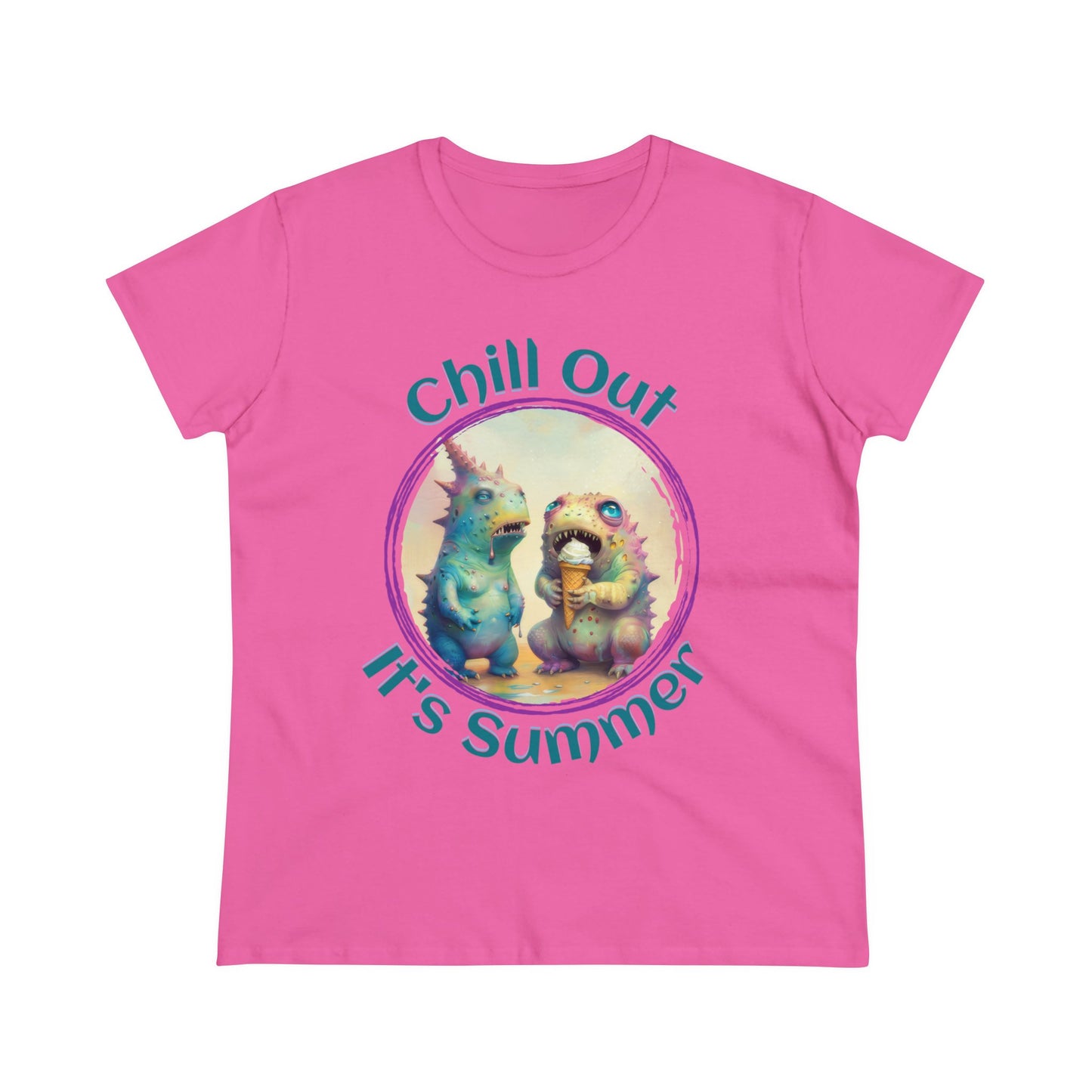 Chill Out, It's Summer - Women's Midweight Cotton Tee