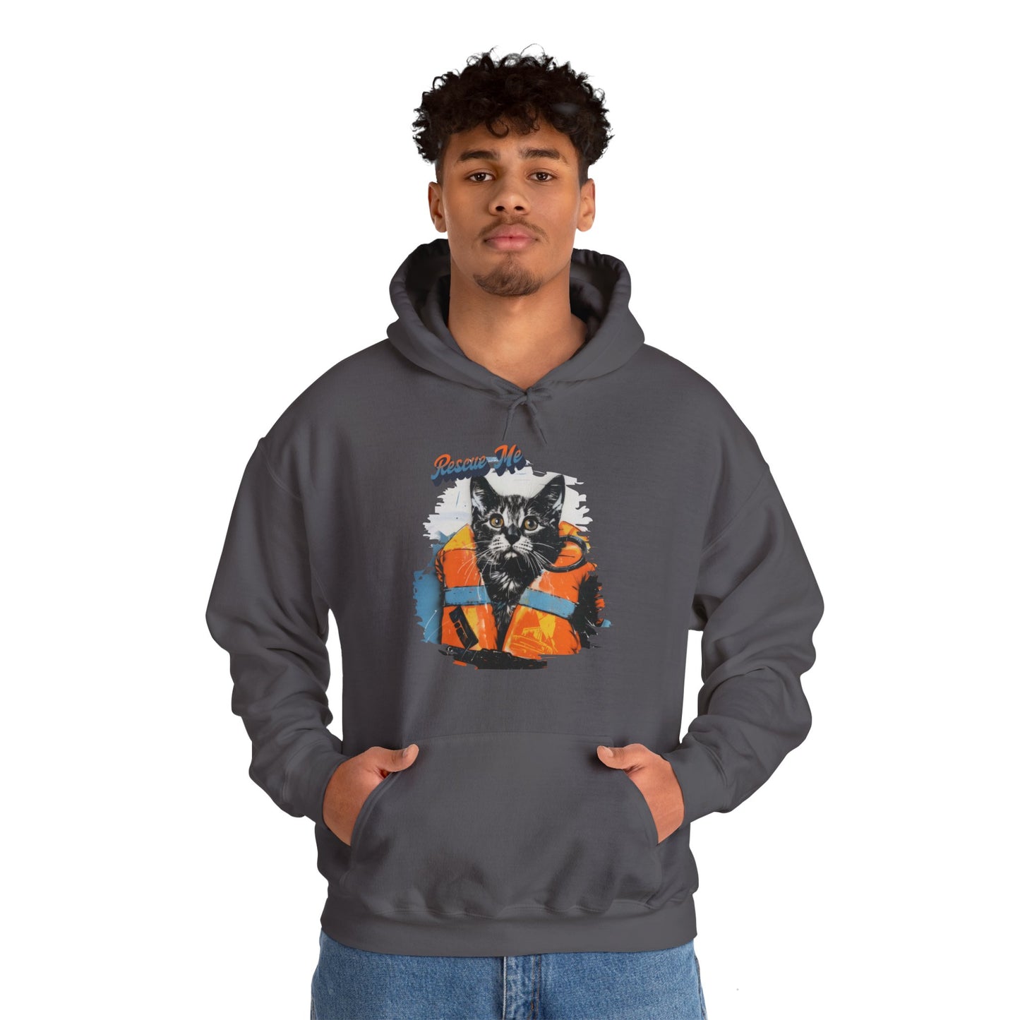 Rescue Cat - Unisex Heavy Blend™ Hooded Sweatshirt