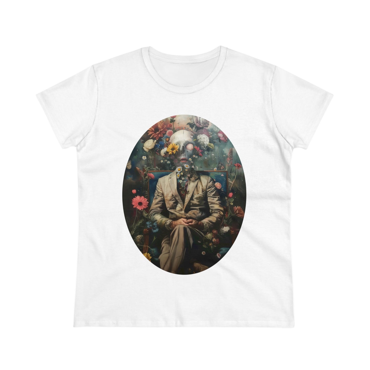 Flowers on My Mind - Women's Midweight Cotton Tee