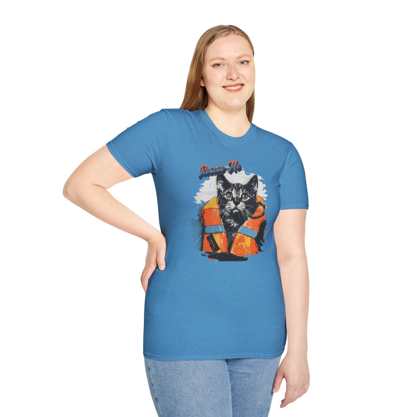 Rescue Cat - Unisex Softstyle T-Shirt