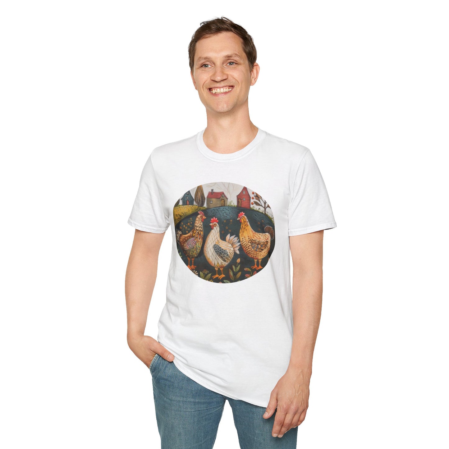 Chickens - Unisex Softstyle T-Shirt