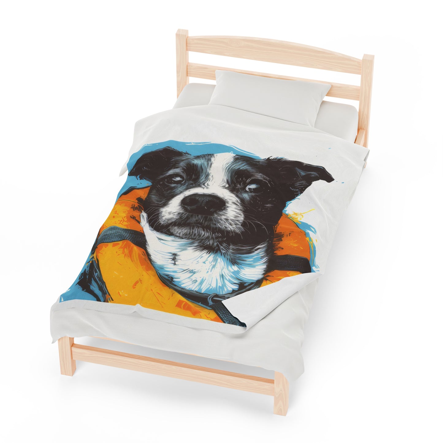 Rescue Dog - Velveteen Plush Blanket