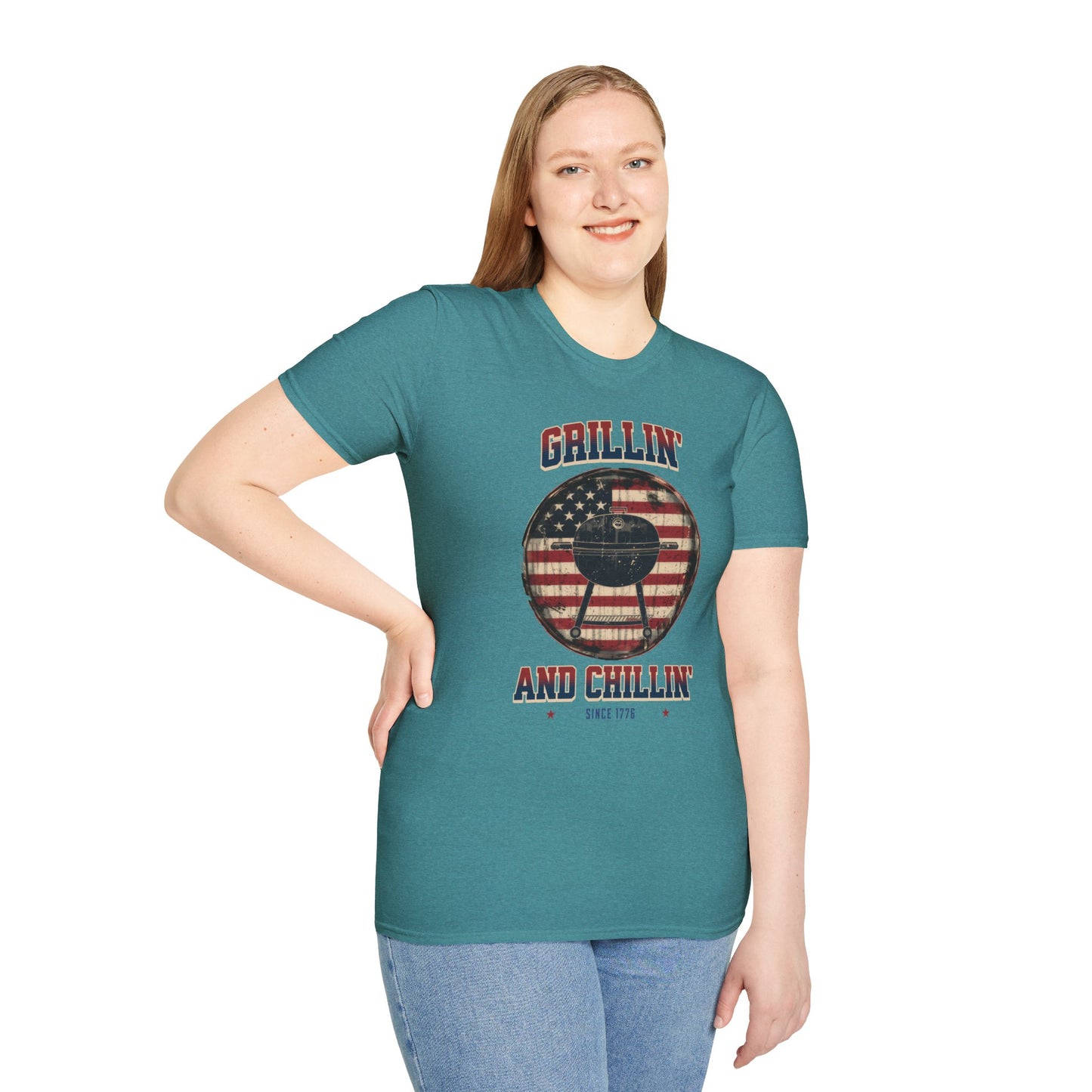 Grillin and Chillin - Unisex Softstyle T-Shirt