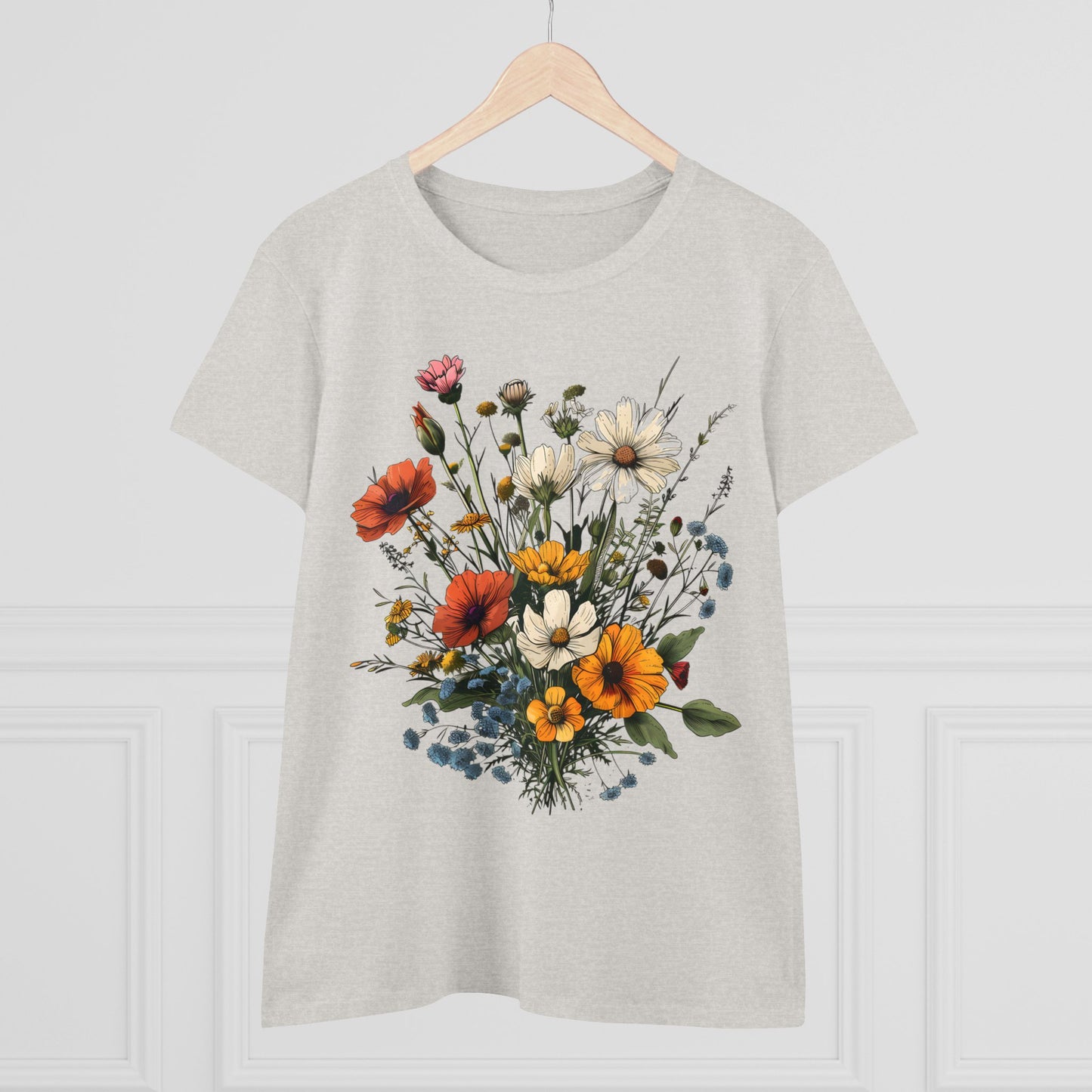 Wildflowers - Women's Midweight Cotton Tee