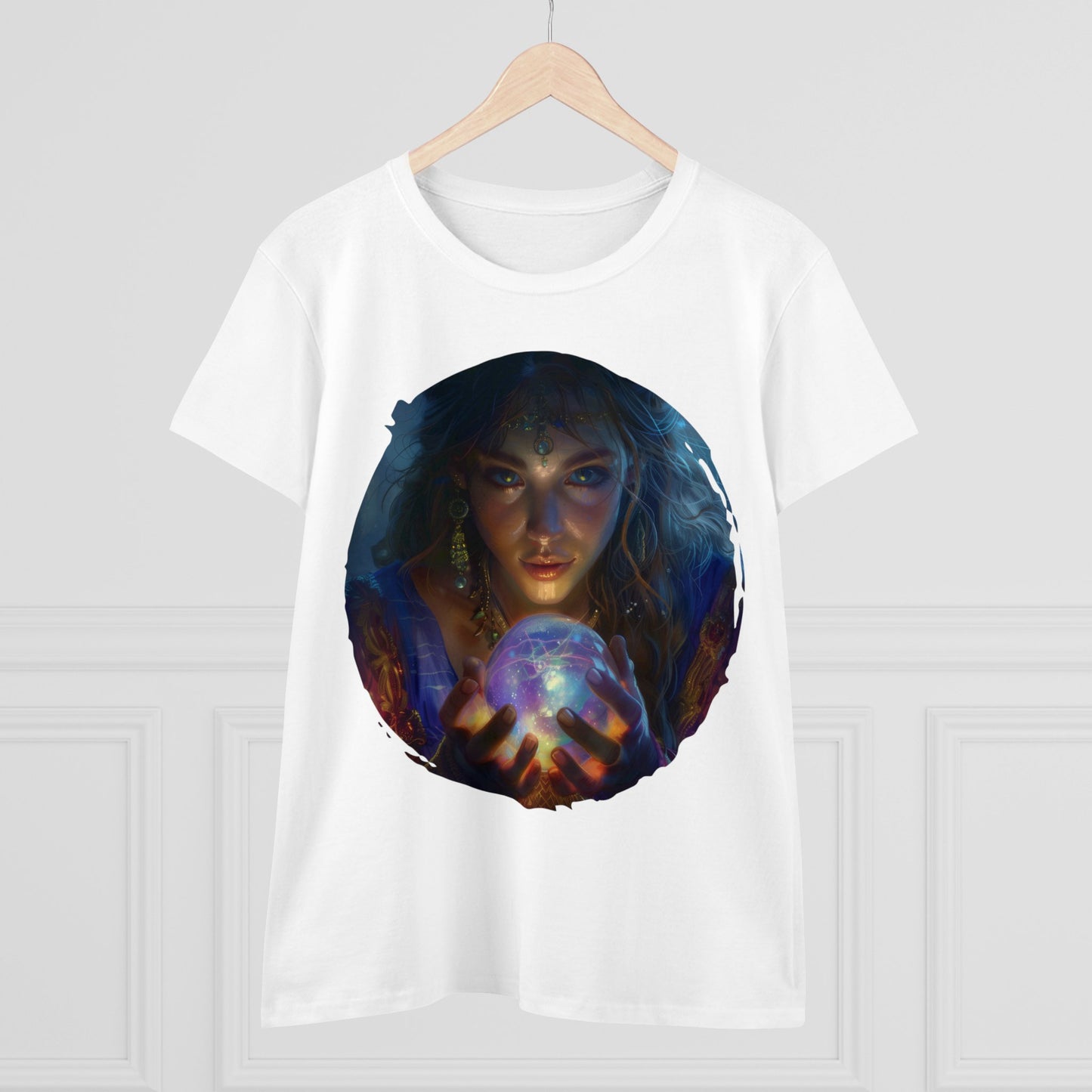 Crystal Ball - Mysticism - Women's Midweight Cotton Tee