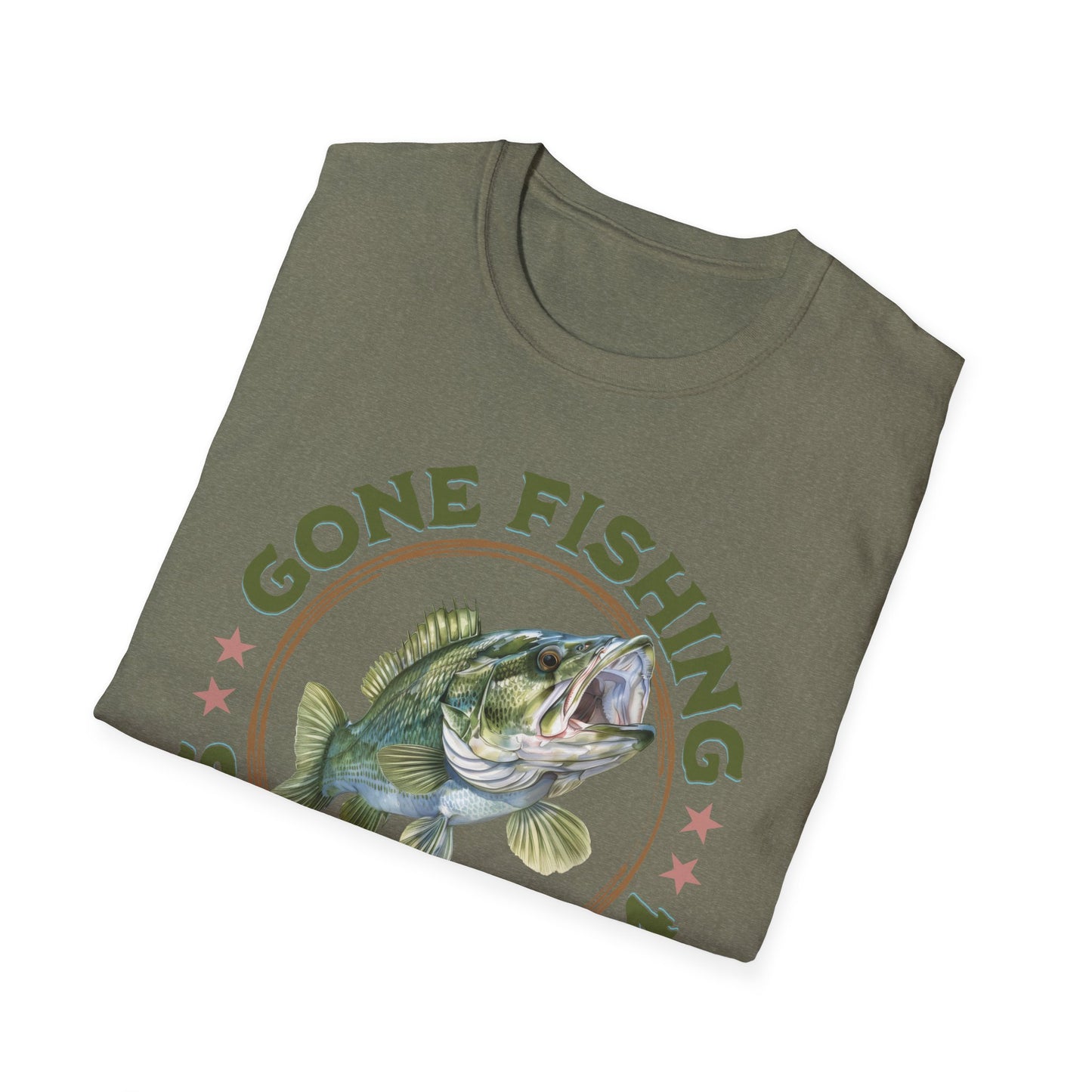 Gone Fishing - Unisex Softstyle T-Shirt