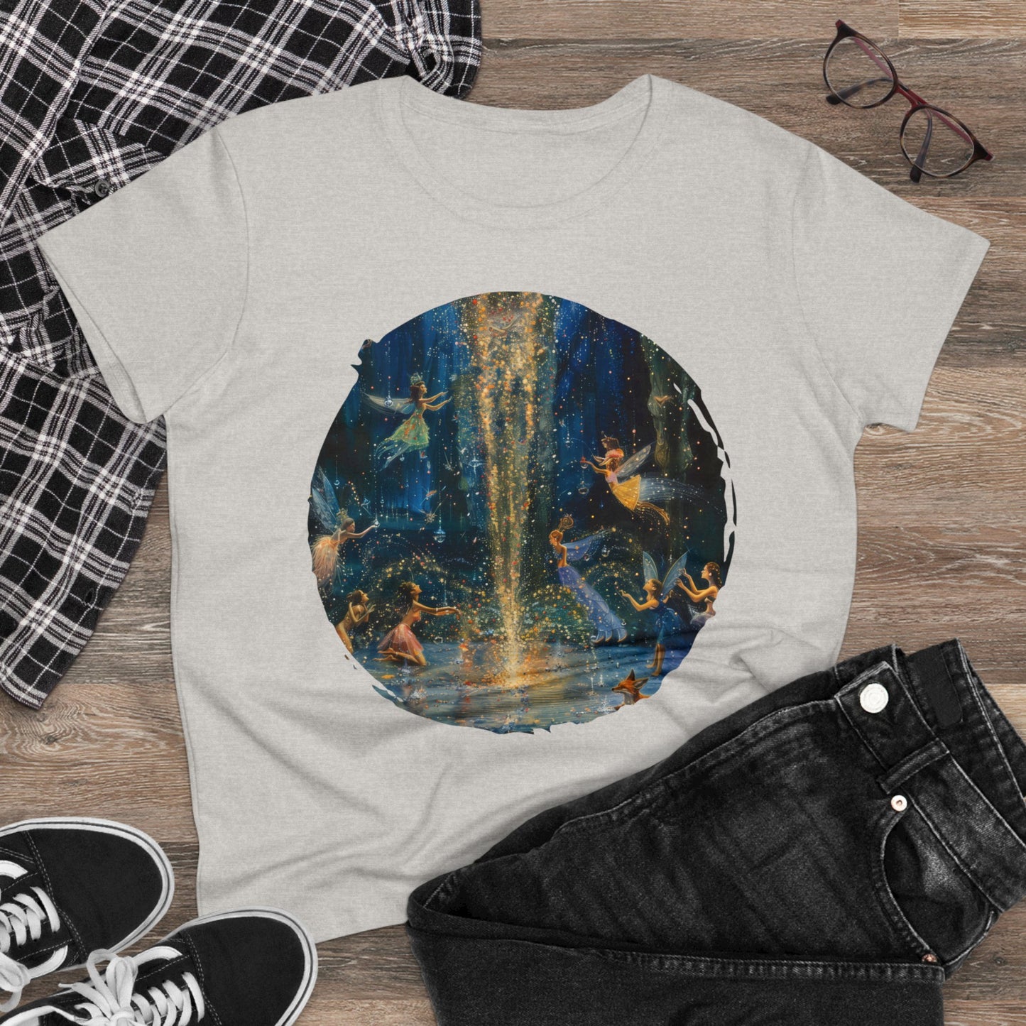 Fairy Celebration - Fantasy - Women's Midweight Cotton Tee