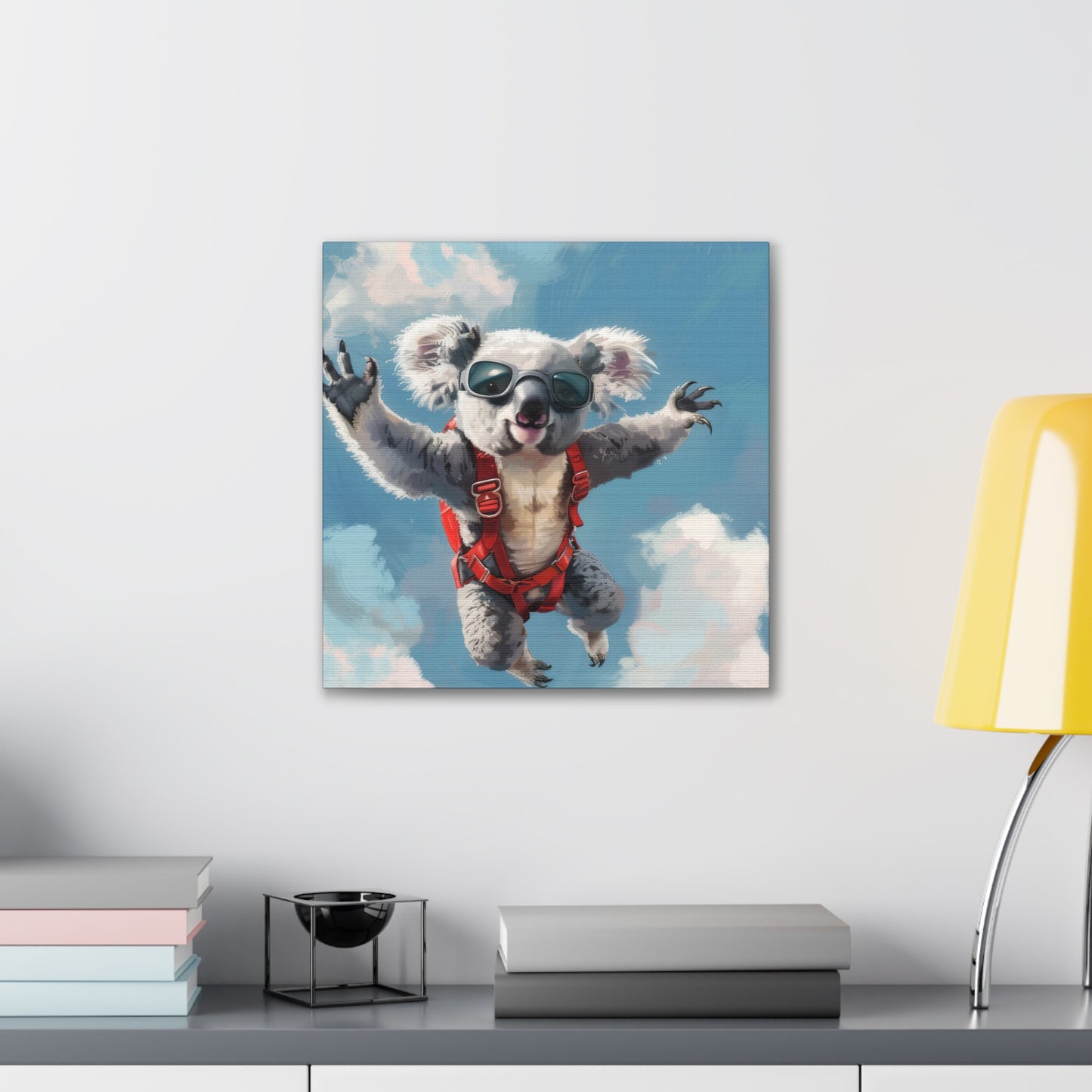 Koala Freefall - Canvas Stretched, 0.75"