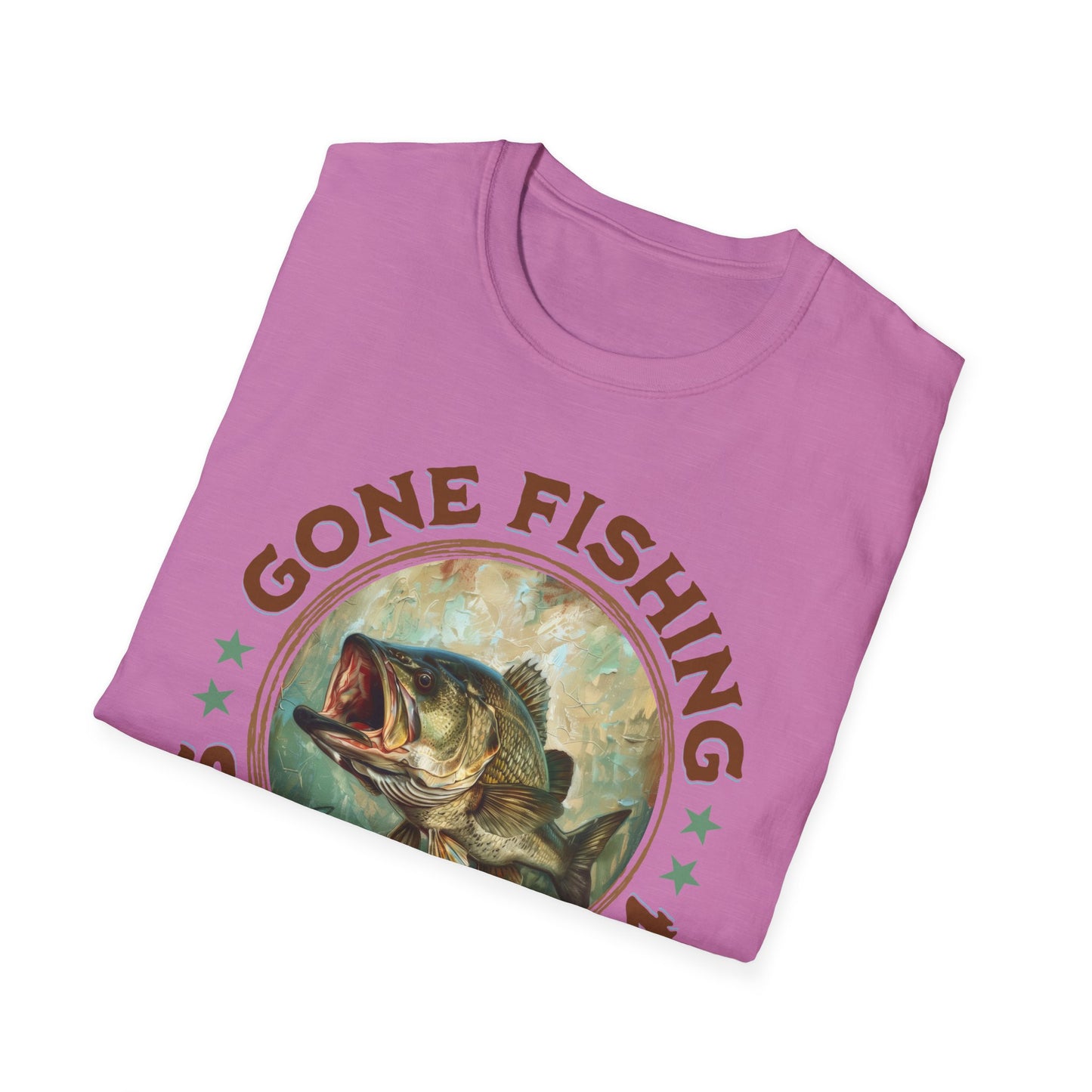 Gone Fishing - Unisex Softstyle T-Shirt